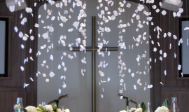 Cascading rose petals