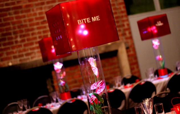 Lampshade centerpieces