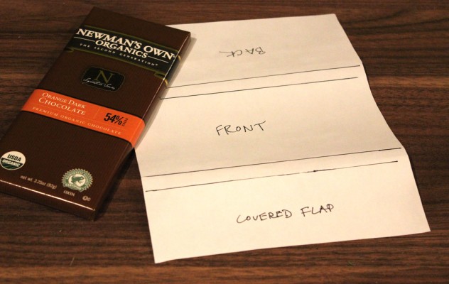 chocolate wrapper template