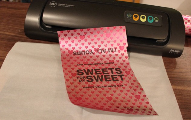 chocolate wrapper laminator